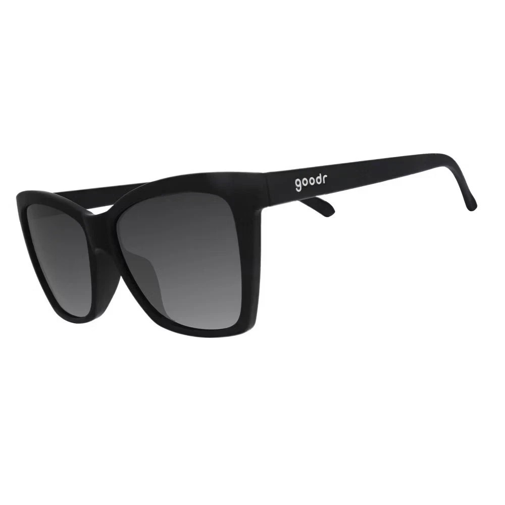 goodr Adult New Wave Renegade Plastic Rectangle Sunglasses - Black